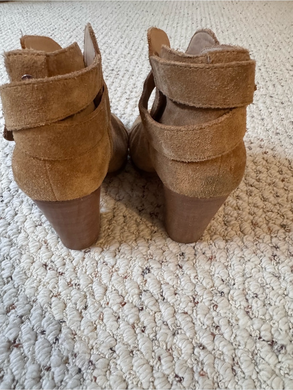 Rag and Bone Women’s Harrow Suede Ankle Booties in Tan - Picture 2 of 5